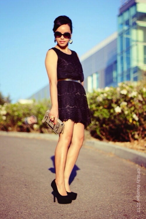 Black Lace Dress | PSLily Boutique Fashion Blog, Instagram: @pslilyboutique, Pinterest, Los Angeles Fashion Blog, Blogger, Travel, Summer Outfit Ideas, Shoes, Bag, Earrings