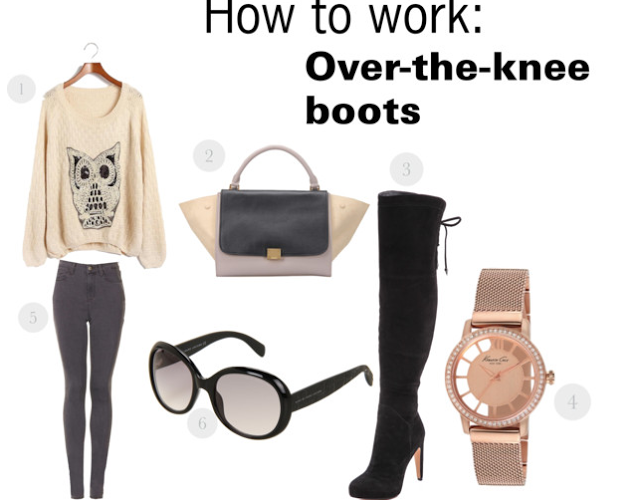 How to work: Over-the-knee boots
