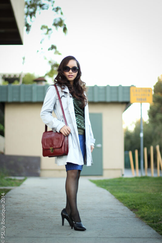 pinterest/instagram- @pslilyboutique, LA fashion blogger, my style, top fashion blogger, street fashion, skirt, trench coat, hair, sunglasses, bag