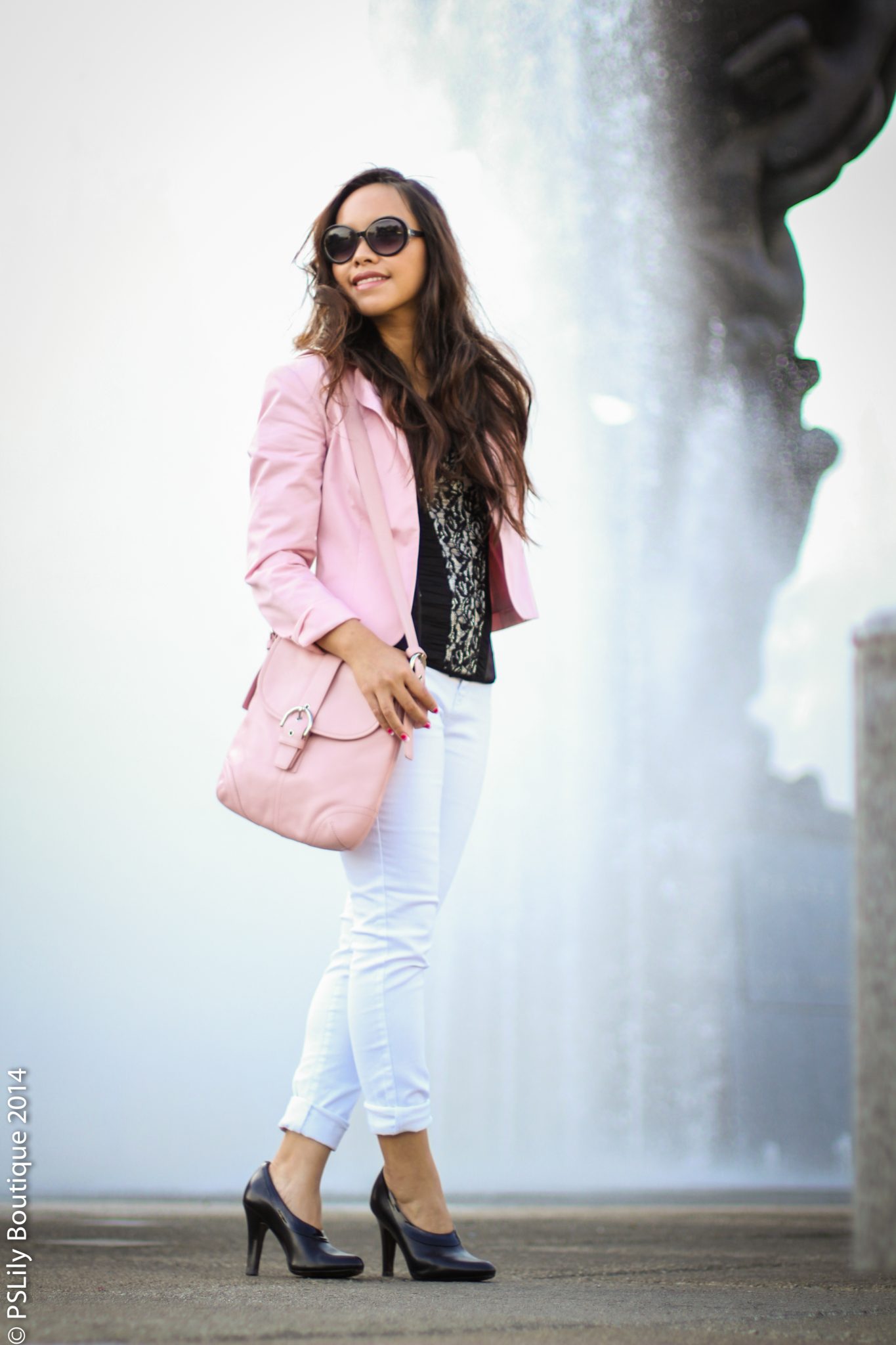 instagram-pslilyboutique, pink jacket, los angeles fashion blogger, fashion blog