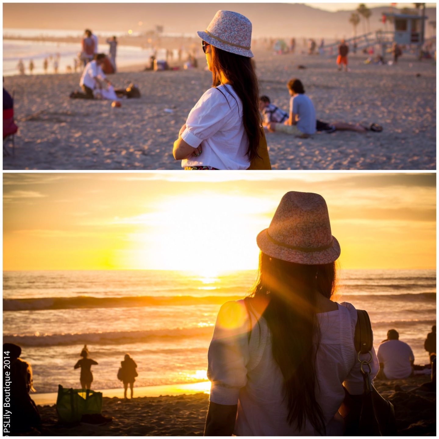 beach, la fashion blogger, venice beach, floral fedora forever 21 hat, white urban behavior shirt