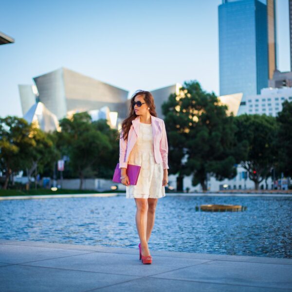 pslilyboutique, Embroidered Daisy, Instagram @pslilyboutique, fashion blog, ann taylor pink blazer, fashion blogger, los angeles fashion blogger, chicago fashion blogger, dressy, wedding guest outfit ideas, resort style