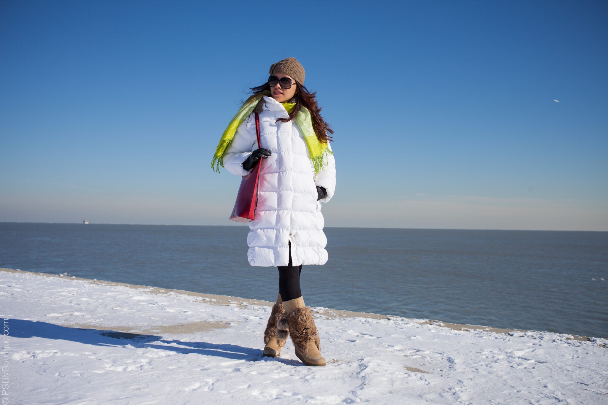 snow-beige-flower-beanie-pslilyboutique-winter-2015-outfit-ideas-5, Follow @pslilyboutique on Instagram