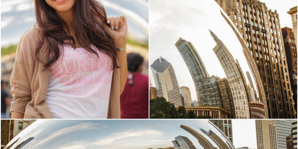 Instagram: @pslilyboutique-la-fashion-blogger-blog-white-and-pink-graphic-soft-aerie-american-eagle-tee-shirt-the-bean-millennium-park-chicago