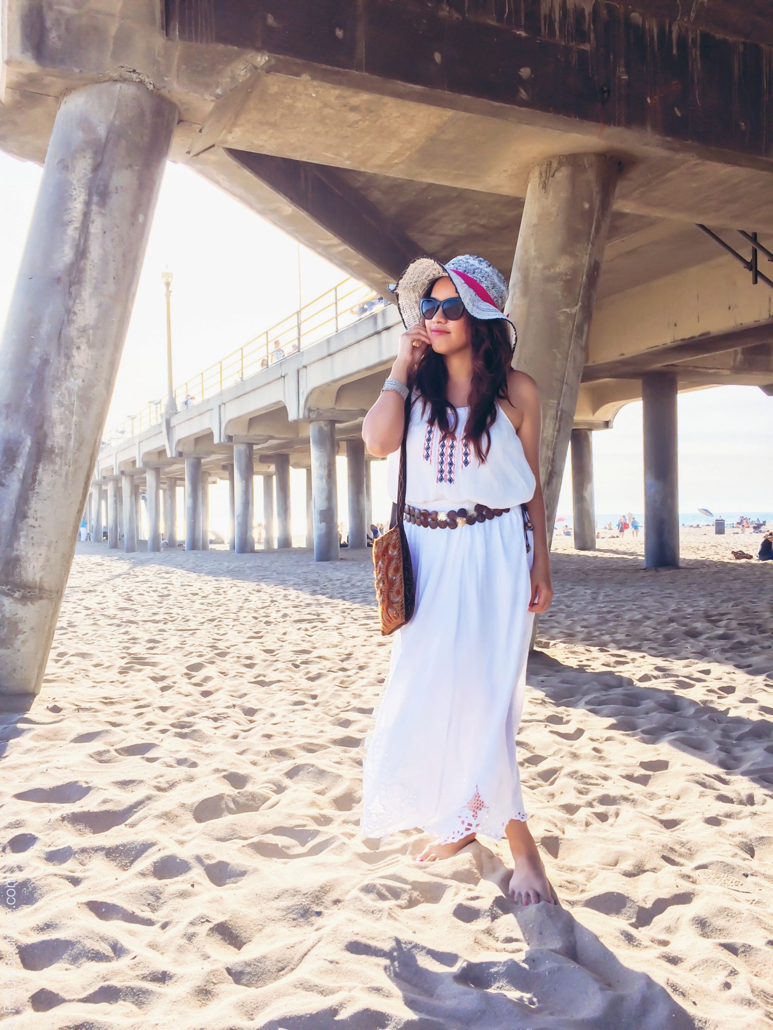 Beach Day | instagram-pslilyboutique-tweet-los-angeles-ca-fashion-blogger-white-midi-skirt-beach-life-streetstyle-outfit-of-the-day-10-25-15