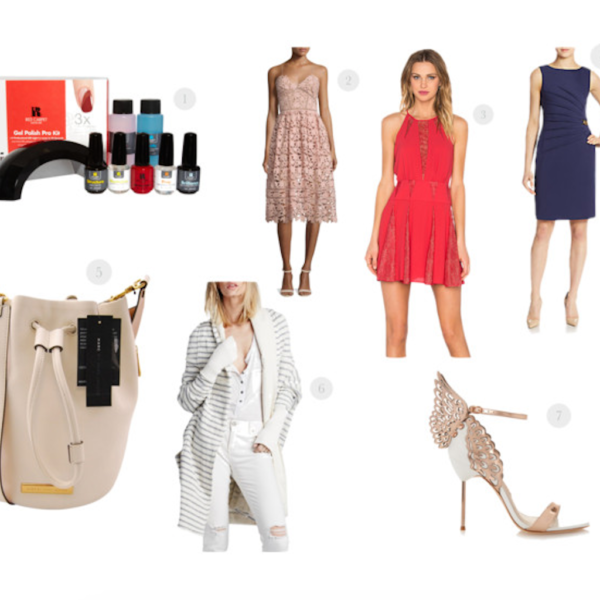 pinterest-instagram-pslilyboutique-top-fashion-blogger-la-fashion-blogger-summer-sales-self-portrait-pink-dress-golden-angel-wings-shoes-collage-blog-summer-2016-outfit-ideas-nails-pro-kit-8-3-16