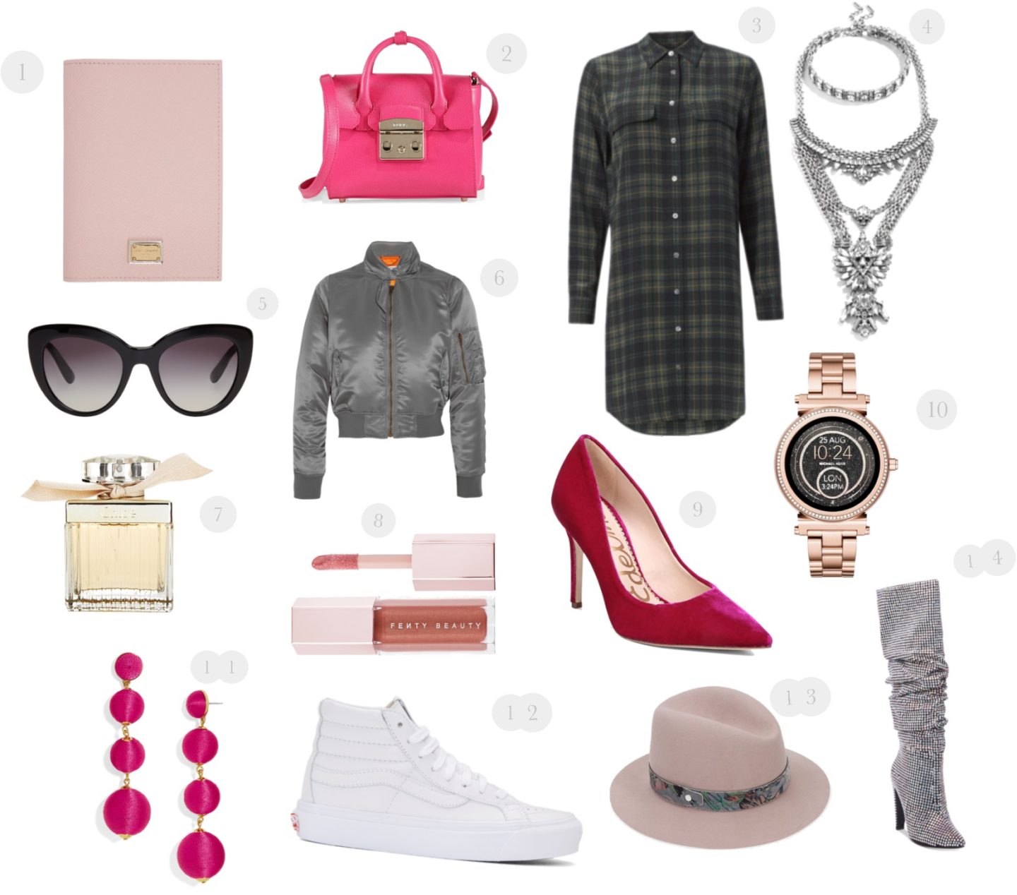 Thursday Things: Love Story, Michael Kors Sofie watch, Instagram: @pslilyboutique, Pinterest, Los Angeles fashion blogger, top fashion blog, best fashion blog, fashion & personal style blog, travel blog, LA fashion blogger, 1.4.18, Thursday things, inspiration, winter 2018 outfit ideas, love story, pink velvet heels, collage