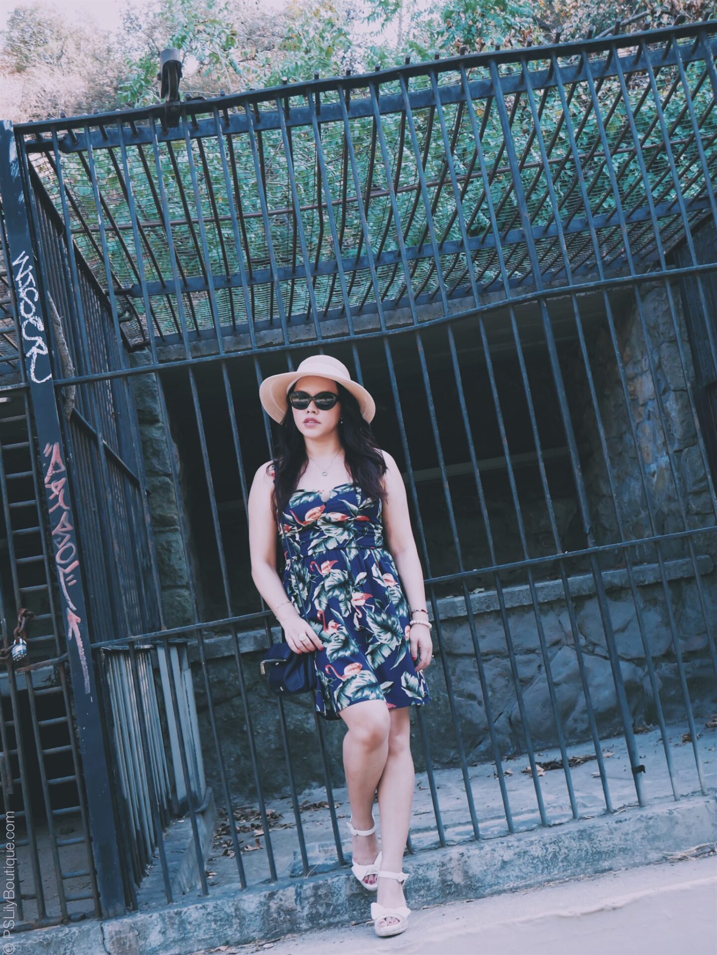 Extra Tropical... | PSLily Boutique - A Fashion & Personal Style Blog. Instagram: @pslilyboutique, Pinterest, Los Angeles fashion blogger, top fashion blog, best fashion blog, fashion & personal style blog, travel blog, travel blogger, LA fashion blogger, Spring & Summer 2018 Outfit Ideas, Navy Blue Palm Print & Flamingo Sun Dress, Travel Outfit, OOTD, 8.15.18