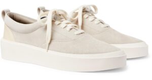 FEAR OF GOD 101 Leather-Trimmed Suede Sneakers – Neutral