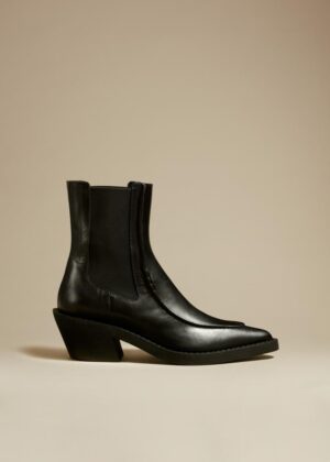 KHAITE The Charlseston ankle boot – black leather