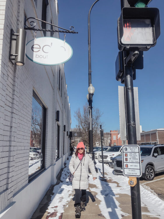 pslilyboutique-on-instagram-pinterest-chanel-sunglasses-sorel-brown-boots-noize-gray-winter-coat-coal-peach-beanie-hat-winter-2025-outfit-ideas-shop-now-pink-scarf-gray-lesportsac-polka-dot-bag-IMG_2583