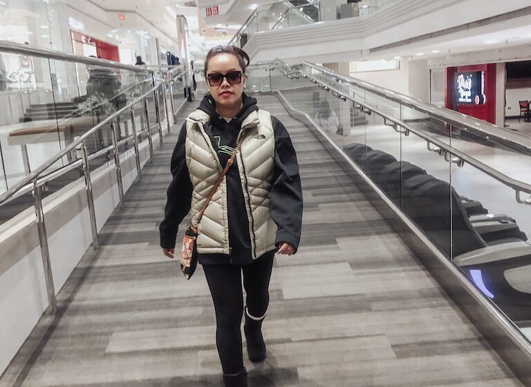 pslilyboutique-on-instagram-pinterest-beige-gold-the-north-face-down-puffer-vest-black-merrell-encore-4-boots-chanel-sunglasses-under-armour-black-hoodie-spring-2025-outfit-ideas-IMG_4523 2